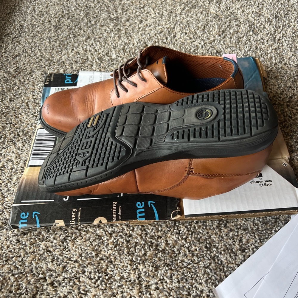 Nunn Bush Tan Leather Men's Oxfords Size 10.5 M value~99$ - Picture 10 of 10